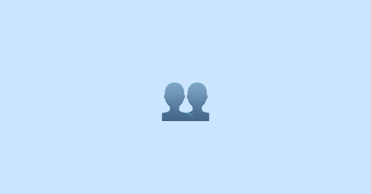 👥 Busts in silhouette emoji