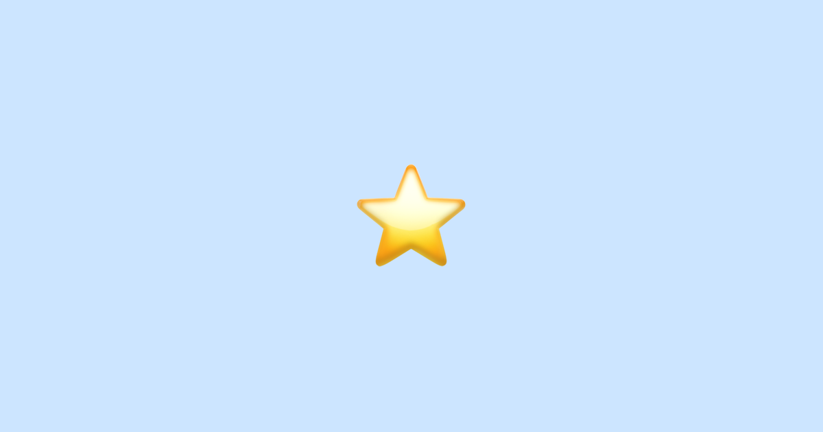 ⭐ Estrela Branca Média Emoji