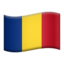flagga: Rumänien Emoji (Apple)