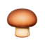 brązowy grzyb Emoji (Apple)