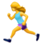 woman running Emoji (Apple)