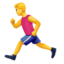 man running Emoji (Apple)