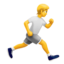 person running facing right Emoji (Apple)