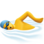 lelaki berenang Emoji (Apple)