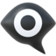 eye in speech bubble Emoji (Apple)