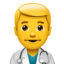 man health worker Emoji (Apple)