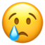 Crying Face Emoji (Apple)