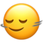 vízszintesen rázkódó arc Emoji (Apple)