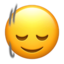 tête secouée verticalement Emoji (Apple)