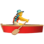 man rowing boat Emoji (Apple)