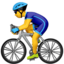 man som cyklar Emoji (Apple)