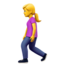 woman walking Emoji (Apple)