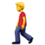 homem andando Emoji (Apple)