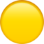 círculo amarelo Emoji (Apple)