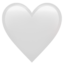 white heart Emoji (Apple)