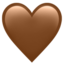 brown heart Emoji (Apple)