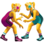 women wrestling Emoji (Apple)