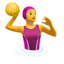 woman playing water polo Emoji (Apple)