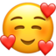 smiling face with hearts Emoji (Apple)