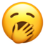 yawning face Emoji (Apple)