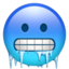 cold face Emoji (Apple)