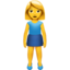 staande vrouw Emoji (Apple)