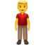 lelaki berdiri Emoji (Apple)