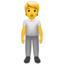 stående person Emoji (Apple)