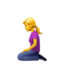 woman kneeling Emoji (Apple)