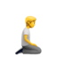 person kneeling facing right Emoji (Apple)