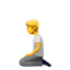 person kneeling Emoji (Apple)