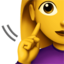 siket nő Emoji (Apple)