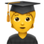 aluno Emoji (Apple)