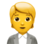 persona che fa un lavoro d’ufficio Emoji (Apple)