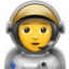 astronaut sau astronaută Emoji (Apple)