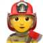 firefighter Emoji (Apple)