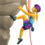 woman climbing Emoji (Apple)