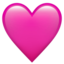 cuore rosa Emoji (Apple)