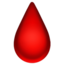 gota de sangue Emoji (Apple)