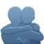 people hugging Emoji (Apple)