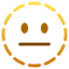 dotted line face Emoji (Apple)