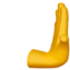 hand som knuffar åt höger Emoji (Apple)