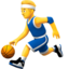 homem jogando basquete Emoji (Apple)