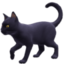 black cat Emoji (Facebook)