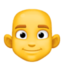 man: skallig Emoji (Facebook)