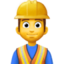 man construction worker Emoji (Facebook)