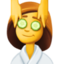 nő arcmasszázson Emoji (Facebook)