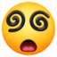 rosto com olhos em espiral Emoji (Facebook)