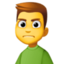 man frowning Emoji (Facebook)