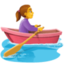 woman rowing boat Emoji (Facebook)